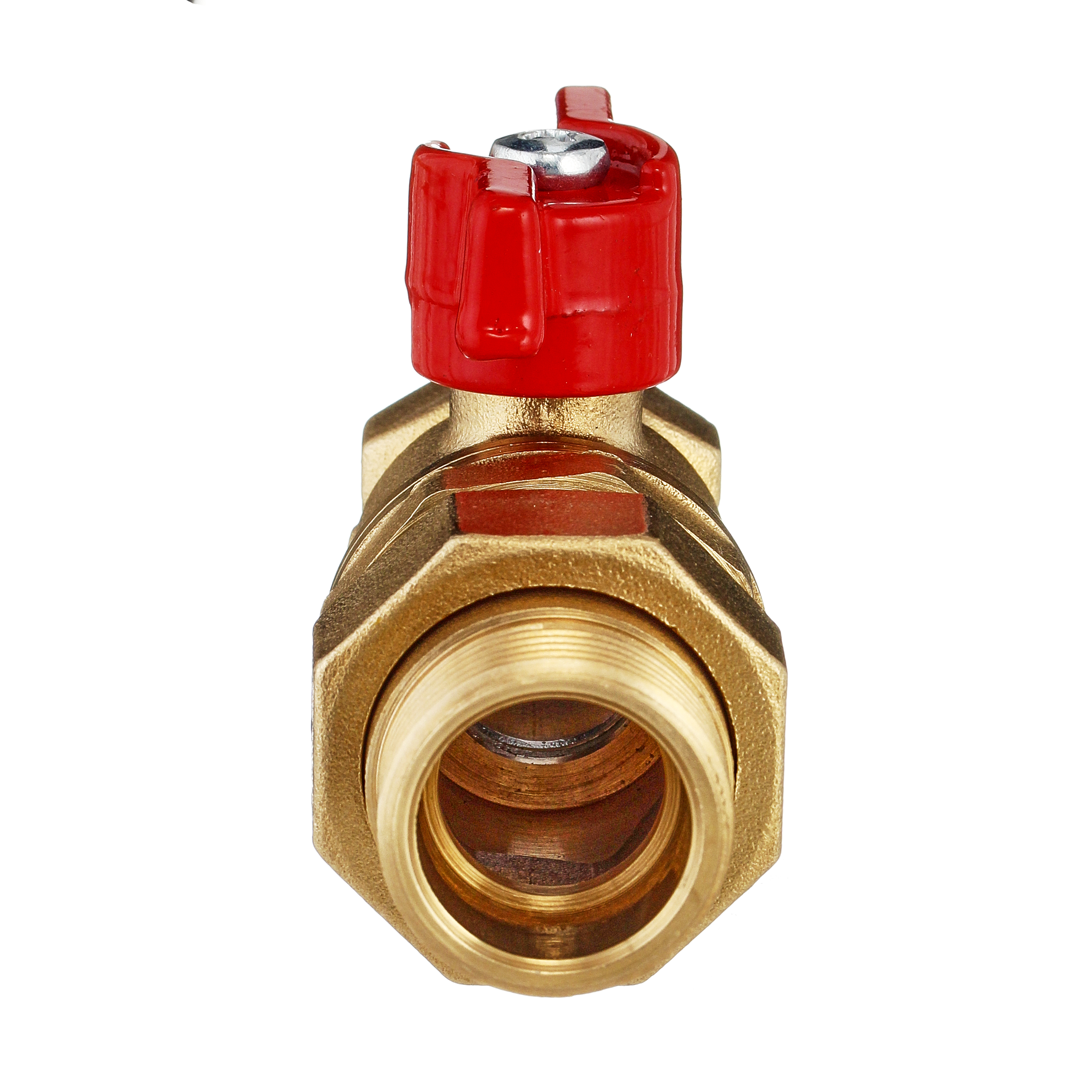 Кран шаровый латунныйБАЗ  11б27п1 вода НР/ВР Ду 20 (3/4") Ру 40 бабочка американка